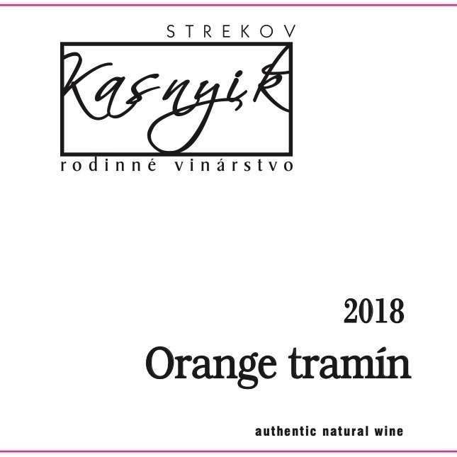 2020 Kasnyik rodinné vinárstvo Orange Tramin