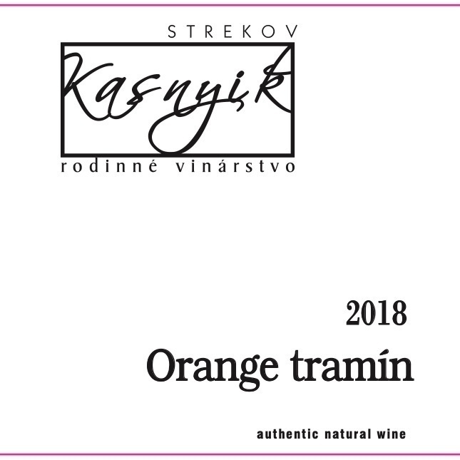 Kasnyik rodinné vinárstvoOrange Tramin 2020