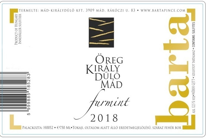 BartaFurmint Öreg Király Dűlő 2020