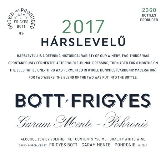 2022 Bott Frigyes Hárslevelű