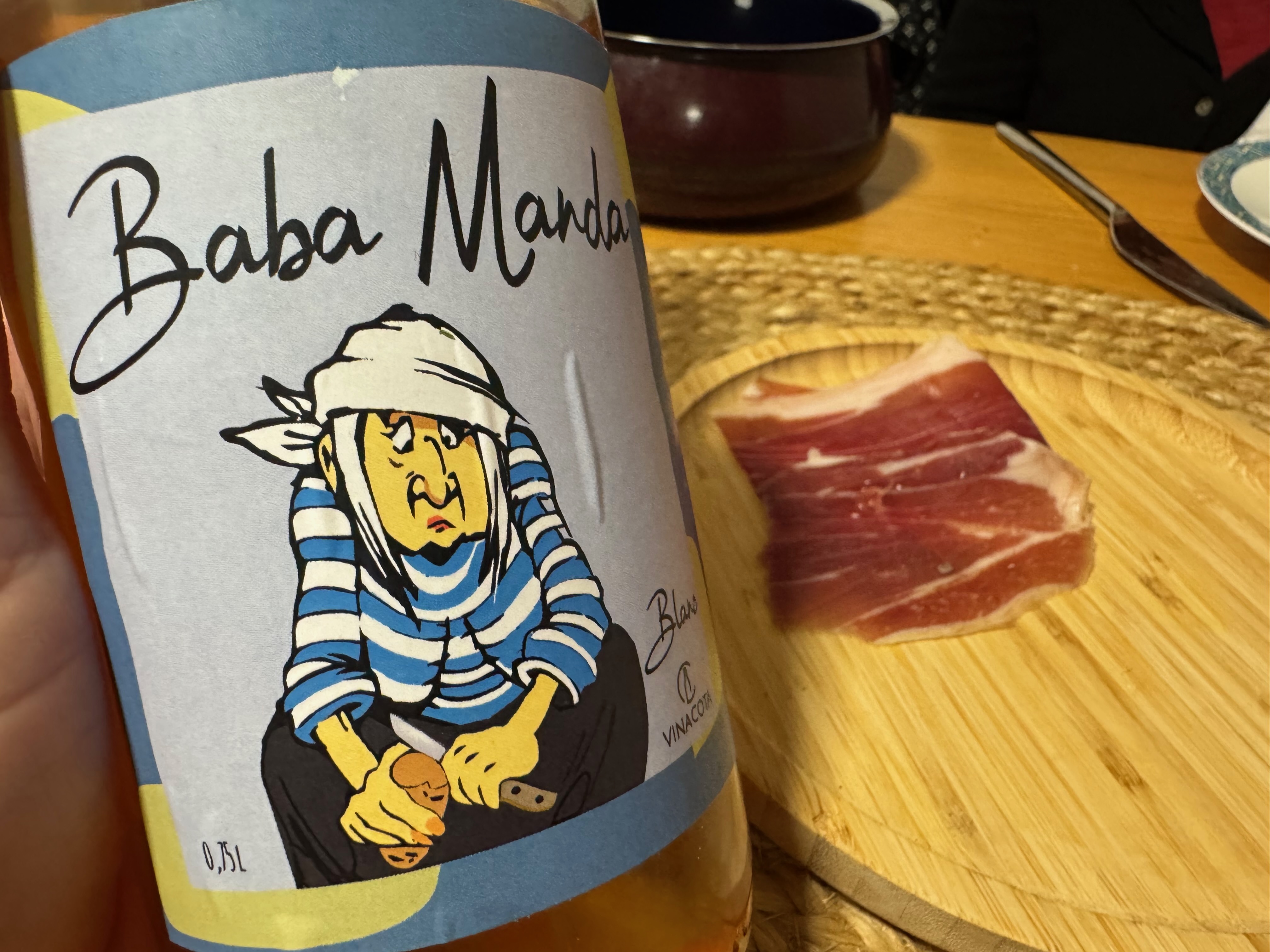 Baba Manda and some 2.5 year aged Pršut