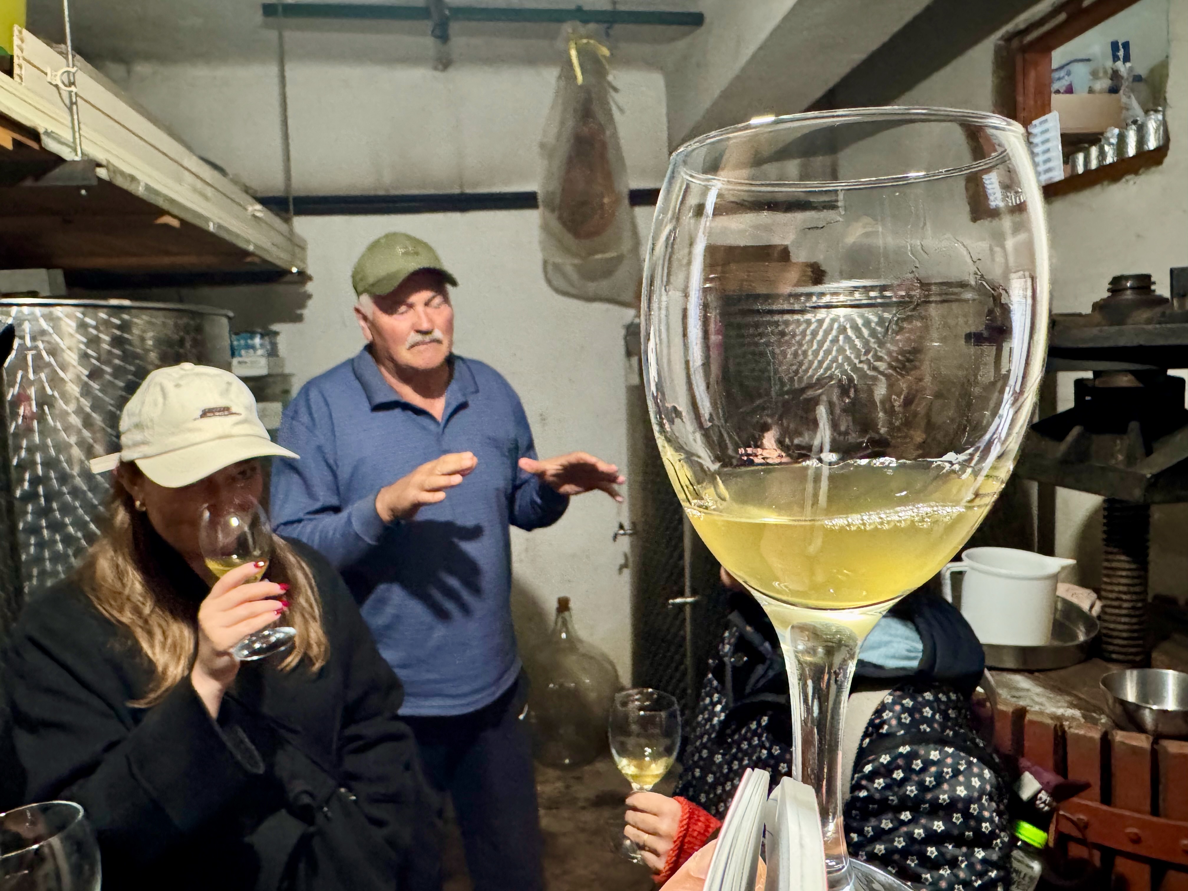 In the cellar
