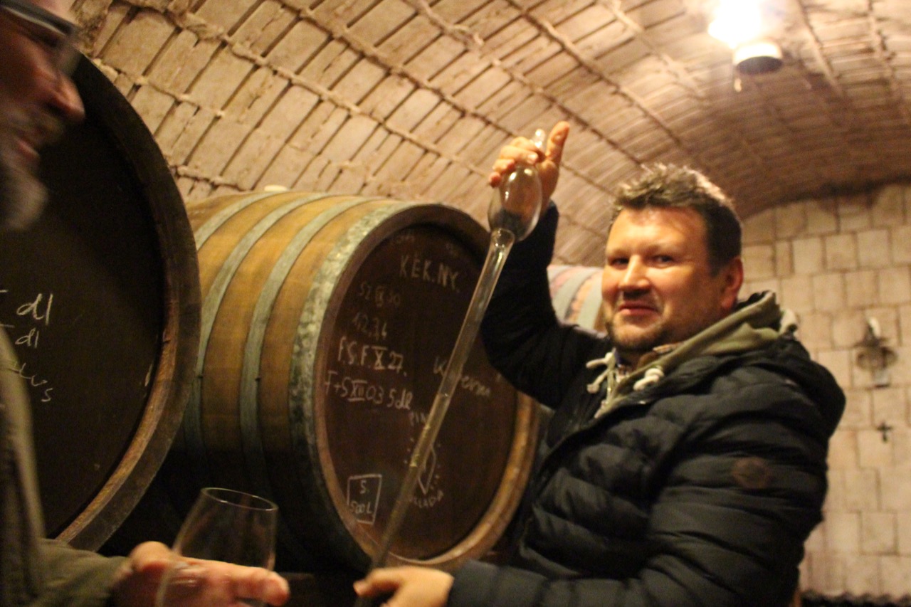 In the cellar with Peter Vali